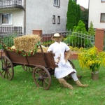 Kolejka beskidzka na dożynkach w Krowiarkach